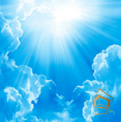 Натяжной потолок с фотопечатью Небо 101