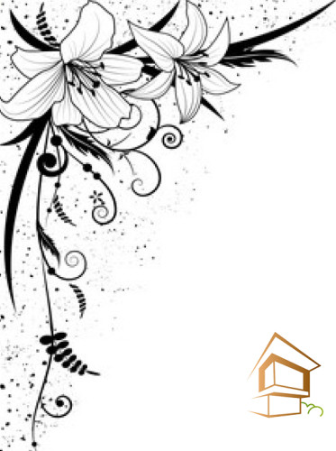 Натяжной потолок с фотопечатью Цветы 343 - -