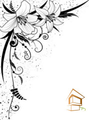 Натяжной потолок с фотопечатью Цветы 343