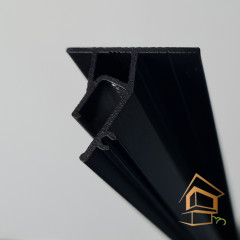 Теневой профиль Евро потолочный АМ 3 для натяжного потолка черный, 2 м