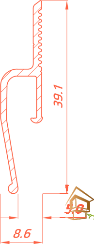 Профиль для натяжных потолков Flexy EURO 01 теневой, черный матовый 2.0 м