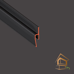 Профиль для натяжных потолков Flexy EURO 01 теневой, черный матовый 2.0 м