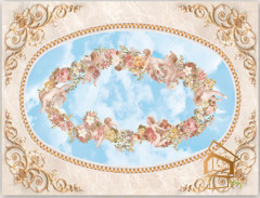 Натяжной потолок с фотопечатью Фрески, ангелы 027