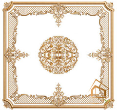 Натяжной потолок с фотопечатью орнаменты и узоры 016