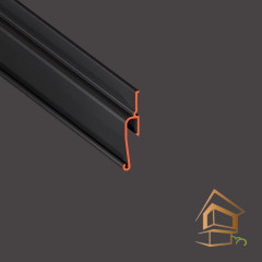 Профиль для натяжных потолков Flexy EURO 02 теневой, черный мат 2.0 м