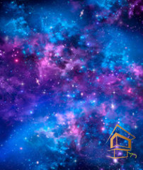 Натяжной потолок с фотопечатью Космос 039