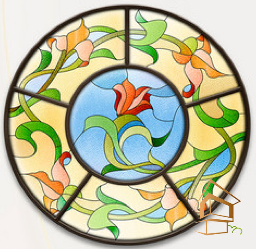 Натяжной потолок с фотопечатью Витражи 013 -  -