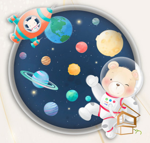 Натяжной потолок с фотопечатью Детский ART 079 - -