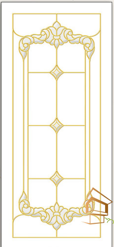 Натяжной потолок с фотопечатью Витражи 034 -  - 