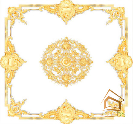 Натяжной потолок с фотопечатью орнаменты и узоры 017 - -