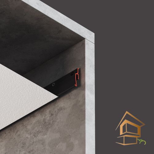 Профиль для натяжных потолков Flexy EURO 02 теневой, не крашенный 2.0 м