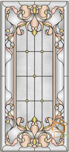 Натяжной потолок с фотопечатью Витражи 035 - -