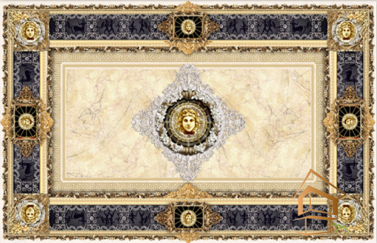 Натяжной потолок с фотопечатью орнаменты и узоры 018 - -