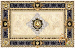 Натяжной потолок с фотопечатью орнаменты и узоры 018