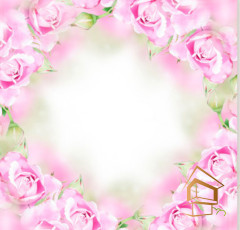 Натяжной потолок с фотопечатью Цветы 236