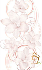 Натяжной потолок с фотопечатью Цветы 346