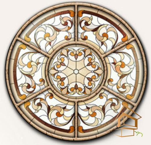 Натяжной потолок с фотопечатью Витражи 015 -  -