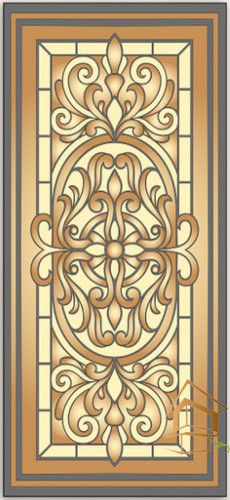 Натяжной потолок с фотопечатью Витражи 036 - -