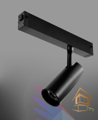 COLIBRI трековый светильник RIO черный, 12W, 4000K, 1100ЛМ, D50*100