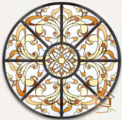 Натяжной потолок с фотопечатью Витражи 016