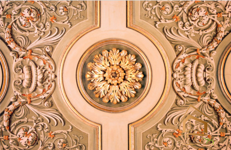 Натяжной потолок с фотопечатью Фрески, своды 107 -  -