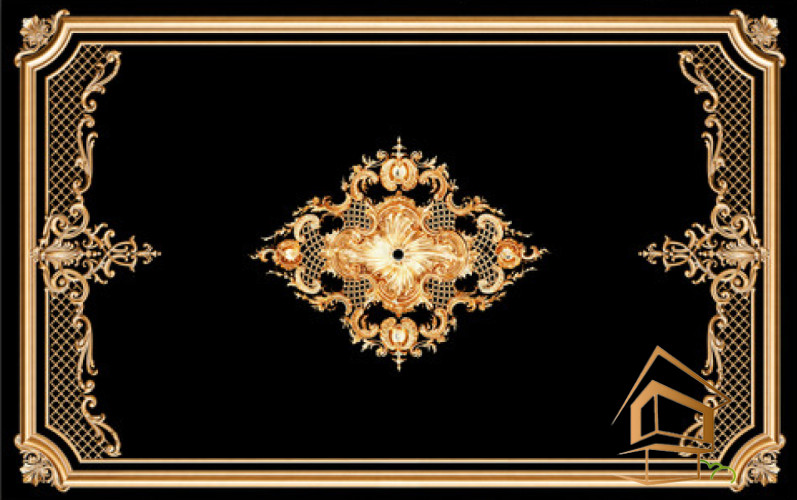 Натяжной потолок с фотопечатью орнаменты и узоры 020 - -