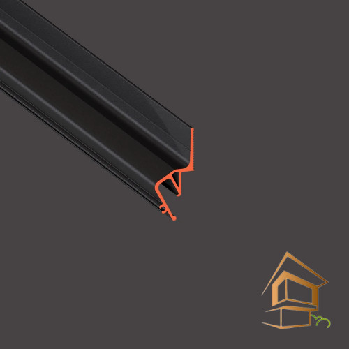 Профиль для натяжных потолков Flexy EURO 05 теневой, черный муар 2.0 м