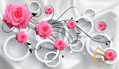 Натяжной потолок с фотопечатью Абстракция 118