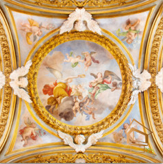 Натяжной потолок с фотопечатью Фрески, своды 008