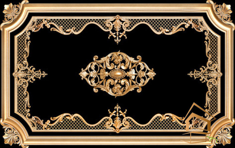 Натяжной потолок с фотопечатью орнаменты и узоры 021 -  - 