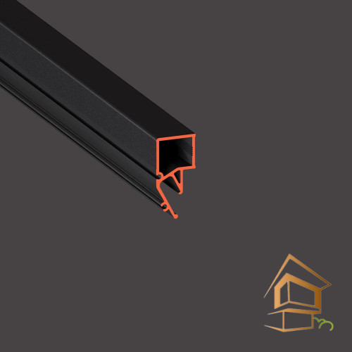 Профиль для натяжных потолков Flexy конструкционный EURO 06 теневой, черный муар 2.0 м