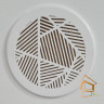 Магнитная вент. решетка с кольцом, d 100 мм, белая (рисунок в ассортименте)