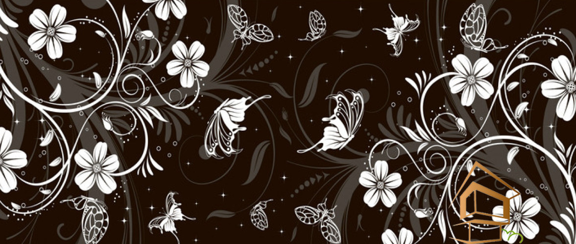 Натяжной потолок с фотопечатью Цветы 350 -  - 