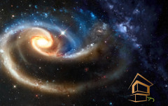 Натяжной потолок с фотопечатью Космос 045