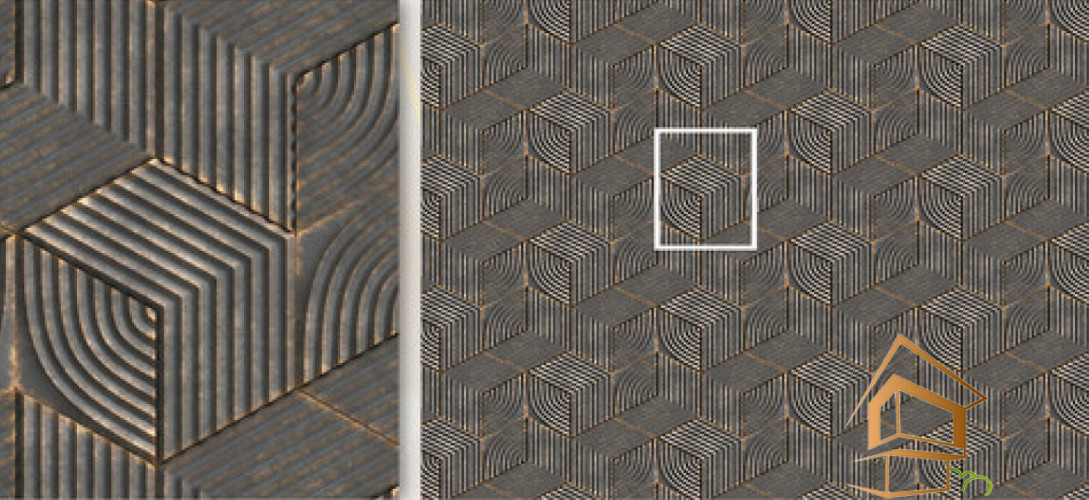 Натяжной потолок с фотопечатью Текстуры-металл 001 -  - 