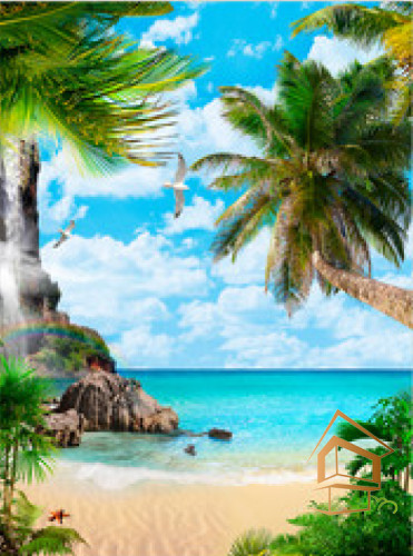 Натяжной потолок с фотопечатью Стены 012 -  - 