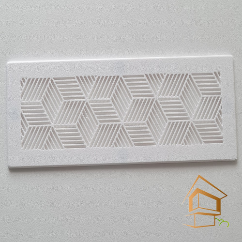 Магнитная вент. решетка с кольцом, 200х60 мм, белая