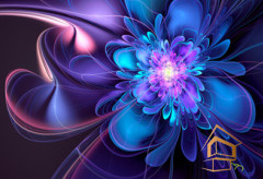 Натяжной потолок с фотопечатью Абстракция 121