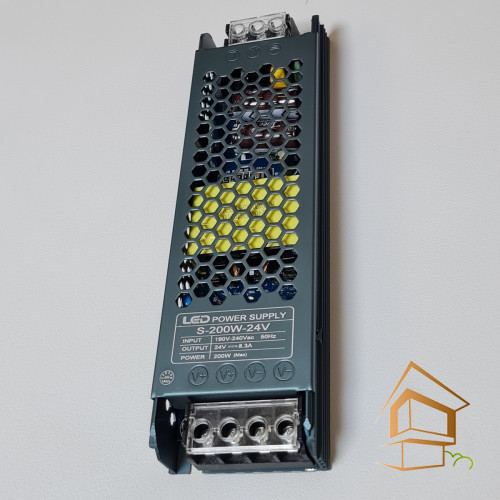 Блок питания для светодиодной ленты "VG" 24 V, 200 Вт (Slim Premium)
