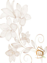 Натяжной потолок с фотопечатью Цветы 353