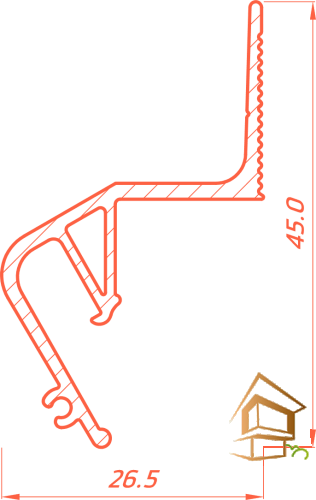 Профиль для натяжных потолков Flexy FLY 02 парящий под светорассеиватель, белый матовый, 2 м