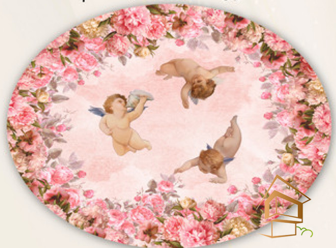 Натяжной потолок с фотопечатью Фрески, ангелы 037 -  - 