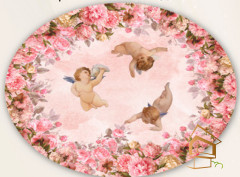 Натяжной потолок с фотопечатью Фрески, ангелы 037