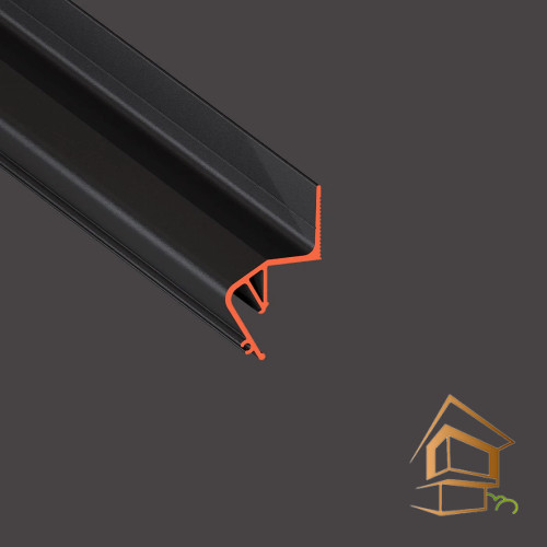 Профиль для натяжных потолков Flexy FLY 02 парящий под светорассеиватель, черный матовый, 2 м