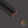 Профиль для натяжных потолков Flexy FLY 02 парящий под светорассеиватель, черный матовый, 2 м