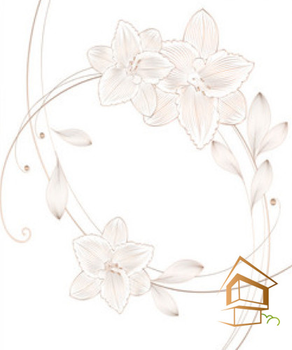 Натяжной потолок с фотопечатью Цветы 355 - -