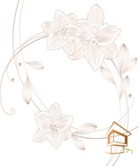 Натяжной потолок с фотопечатью Цветы 355