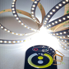 Светодиодная лента 24 V, 3000 К+6000 К &quot;MIX&quot;, (24 Вт), 256 диодов на метр (5 м)