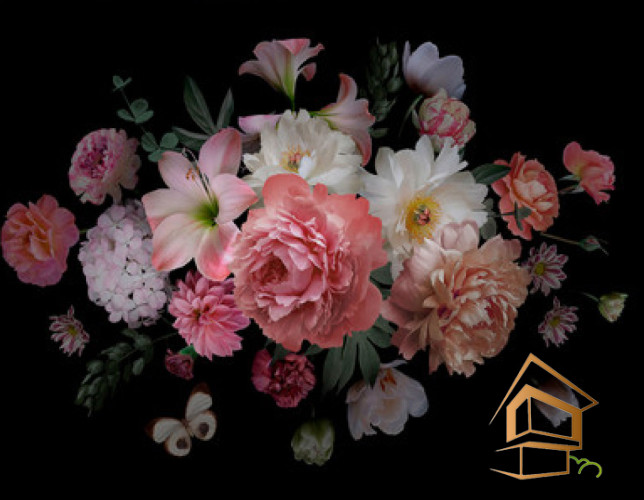 Натяжной потолок с фотопечатью Цветы 246 -  -