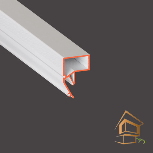 Профиль для натяжных потолков Flexy конструкционный FLY 03, парящий под светорассеиватель, белый матовый 2 м